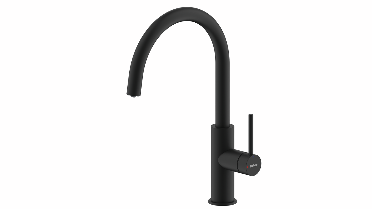 SERVIZIO Namor® 5, schwarz matt, ohne Laminarstrahlregler, Niederdruck SERVIZIO Namor® 5, schwarz matt, ohne Laminarstrahlregler, Niederdruck