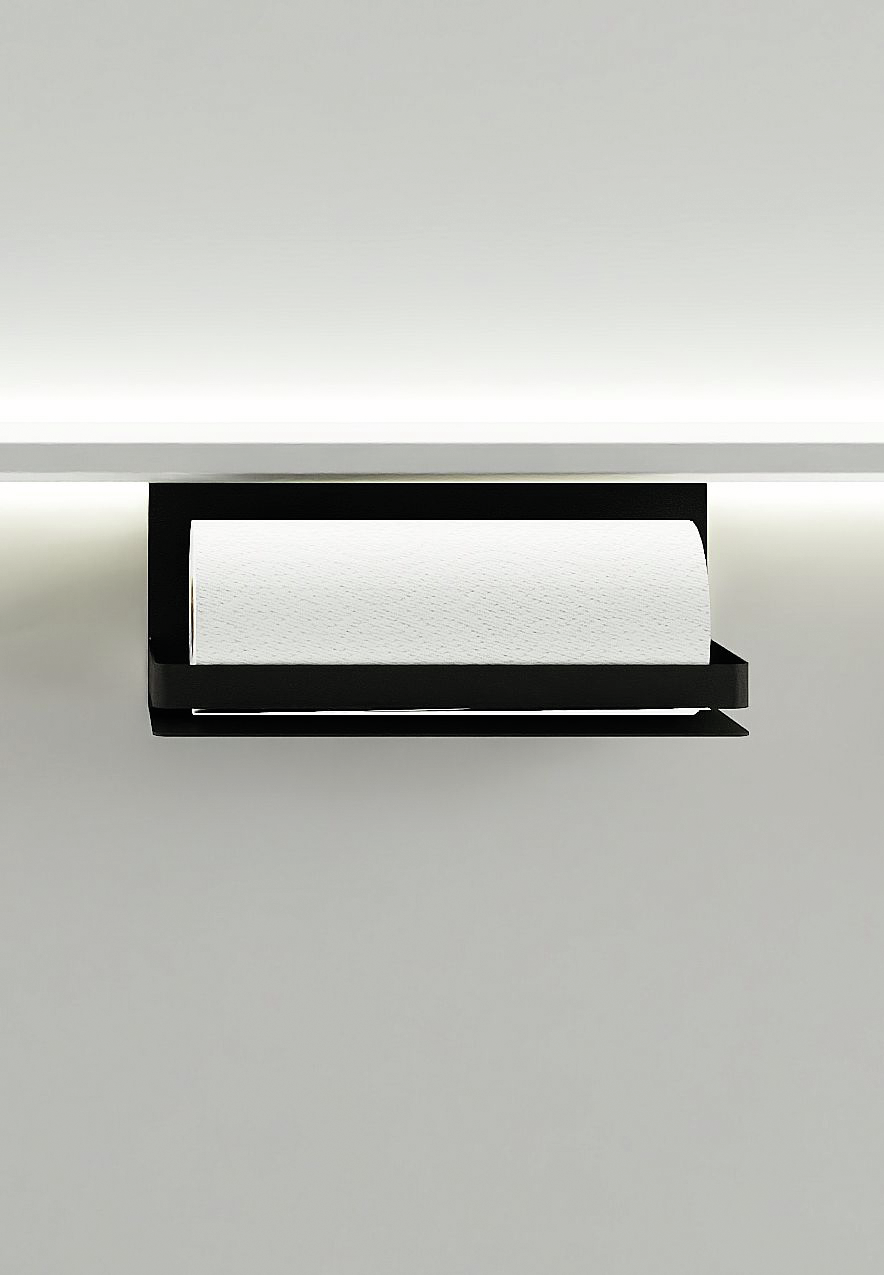 transFORM support de rouleaux en papier, noir mat