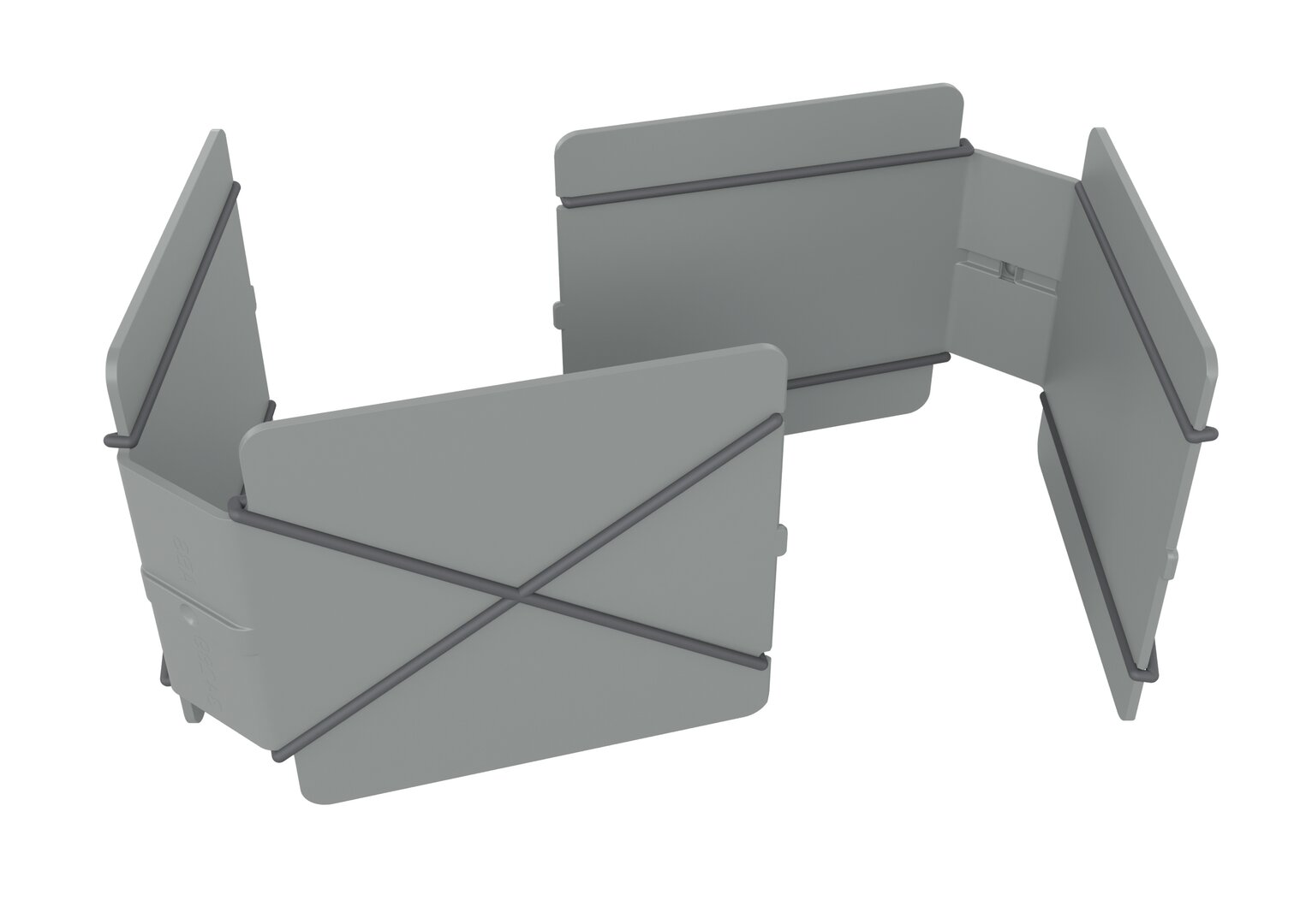  V-Trenner Concrete/Carbon, grau