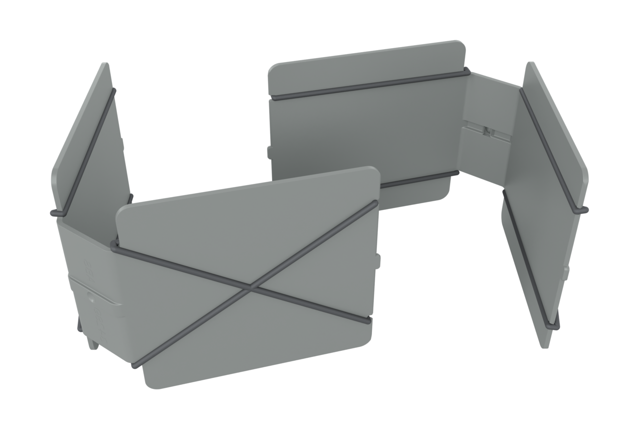 V-Trenner Concrete/Carbon, grau  V-Trenner Concrete/Carbon, grau