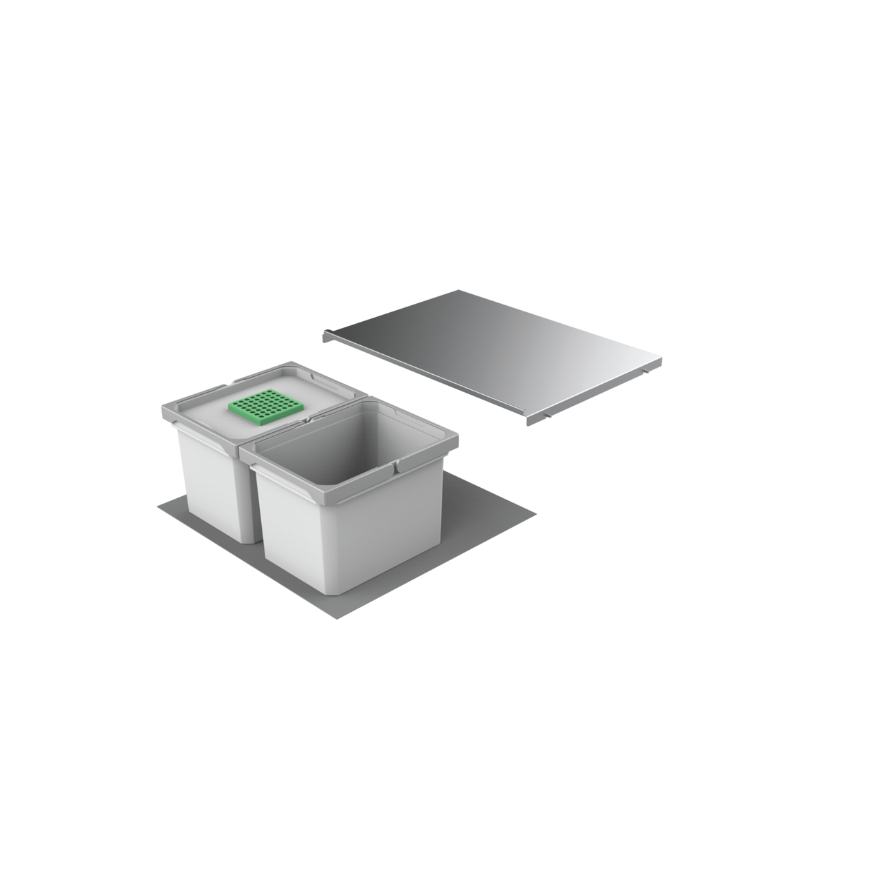 Cox® Box 235 K/600-2, mit Biodeckel, hellgrau