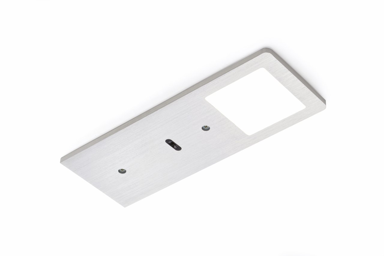 AstraLED SE aluminium coloured, single lamp w. LED Touch s. d., 3900 K neutral white