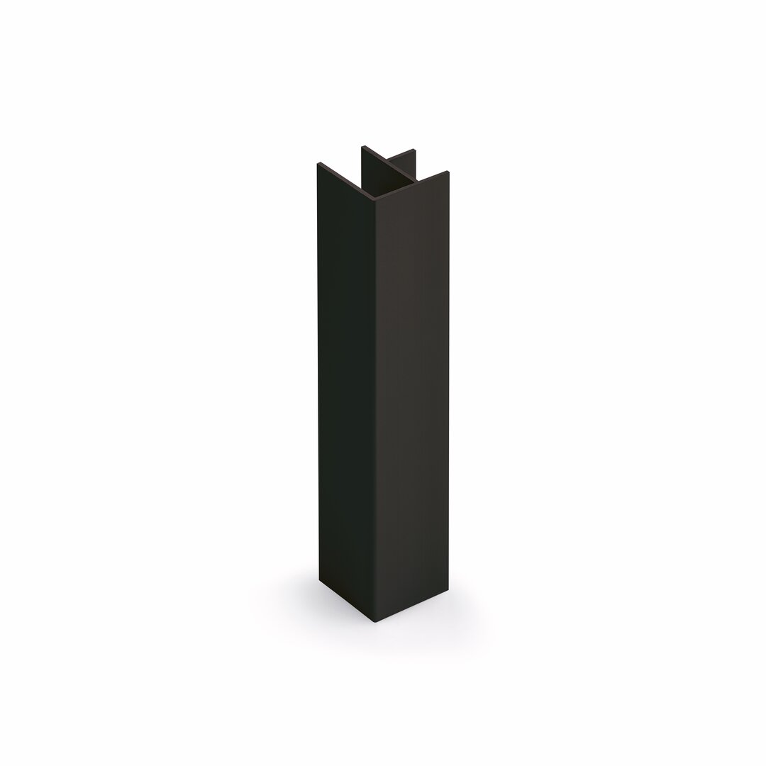 PRIME flow Base corner plates, H 100 mm, matt black