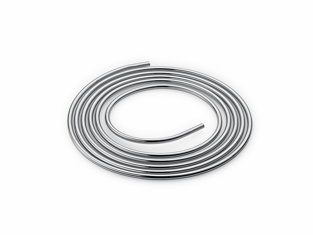 Copper pipe chrome-plated, L 5000 mm, Ø 10 mm