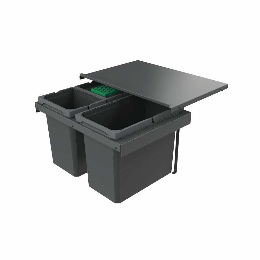 Cox Stand-UP® 350 S/600-3, met biologisch deksel, antraciet, H 350 mm