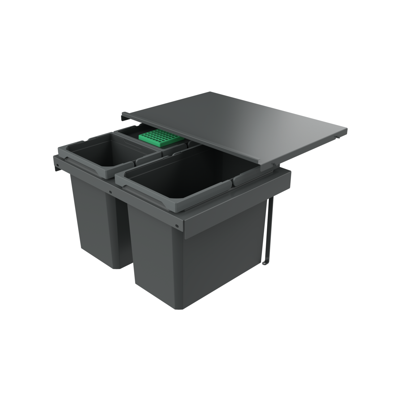 Cox Stand-UP® 350 S/600-3, met biologisch deksel, antraciet, H 350 mm