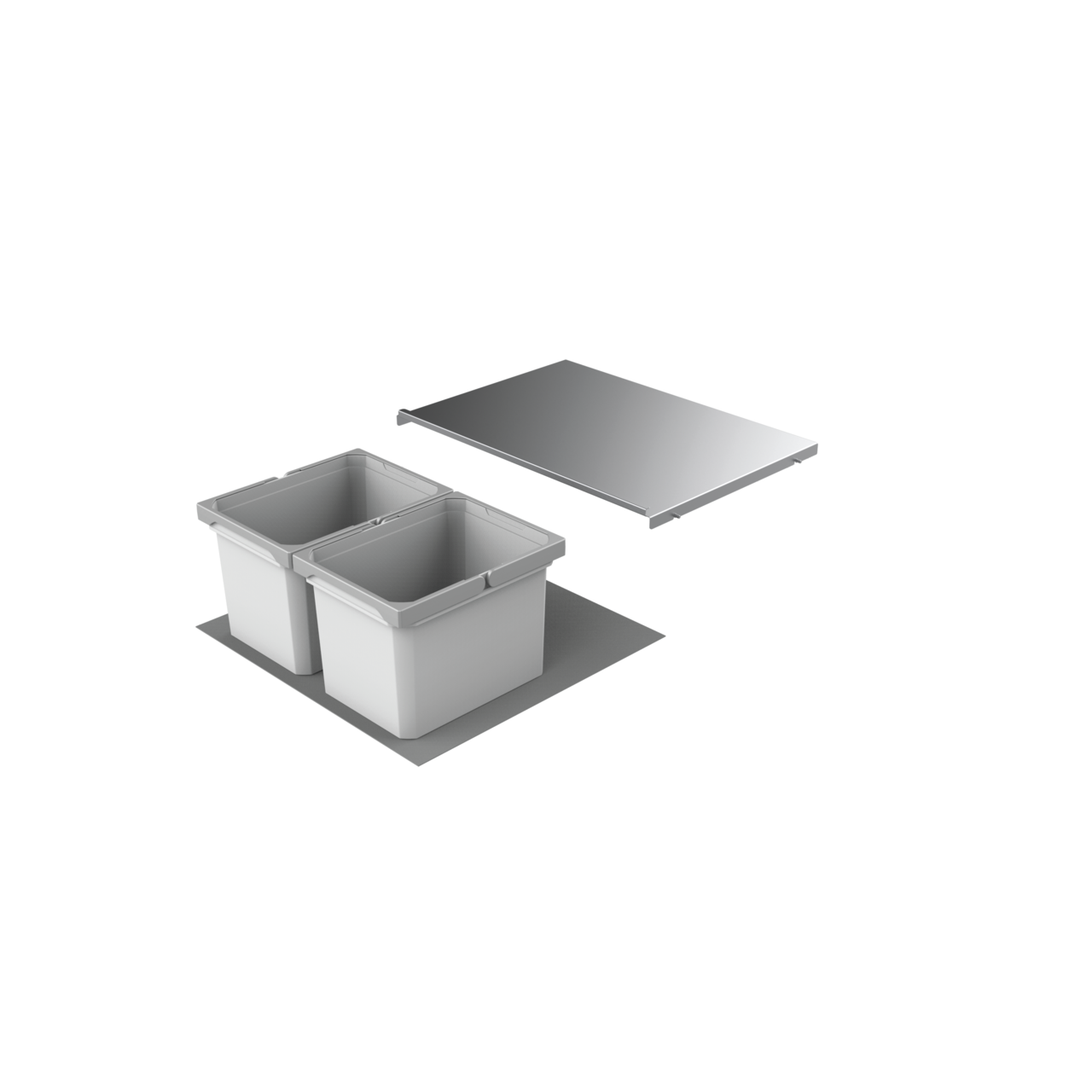 Cox® Box 235 K/600-2, ohne Biodeckel, hellgrau