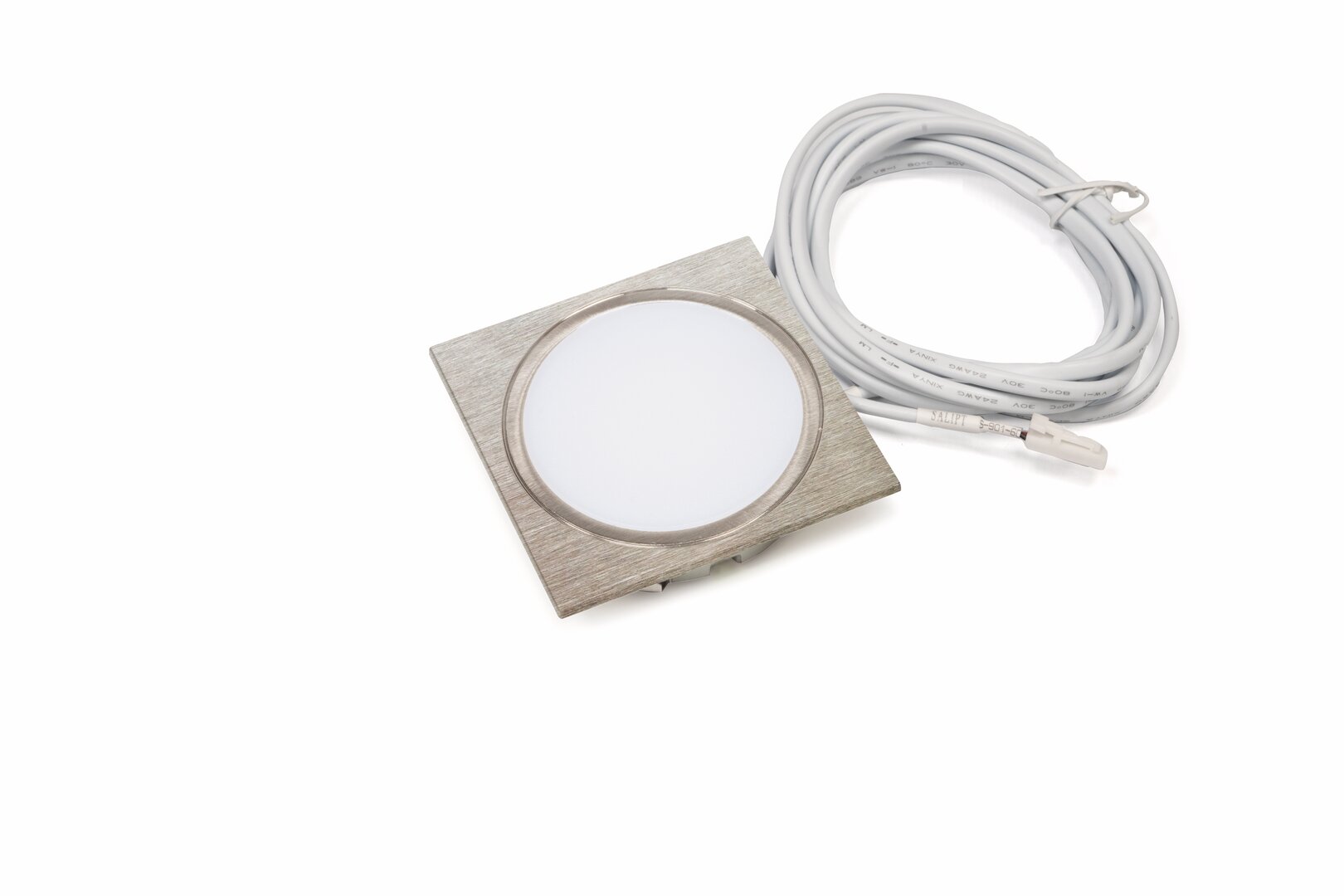 Anelli Farbwechsel LED 3, Einzelleuchte ohne Schalter, edelstahlfarbig