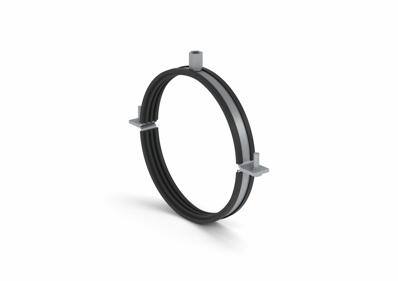 STEEL flow SR 150 fixation pour conduit rond, acier galvanisé