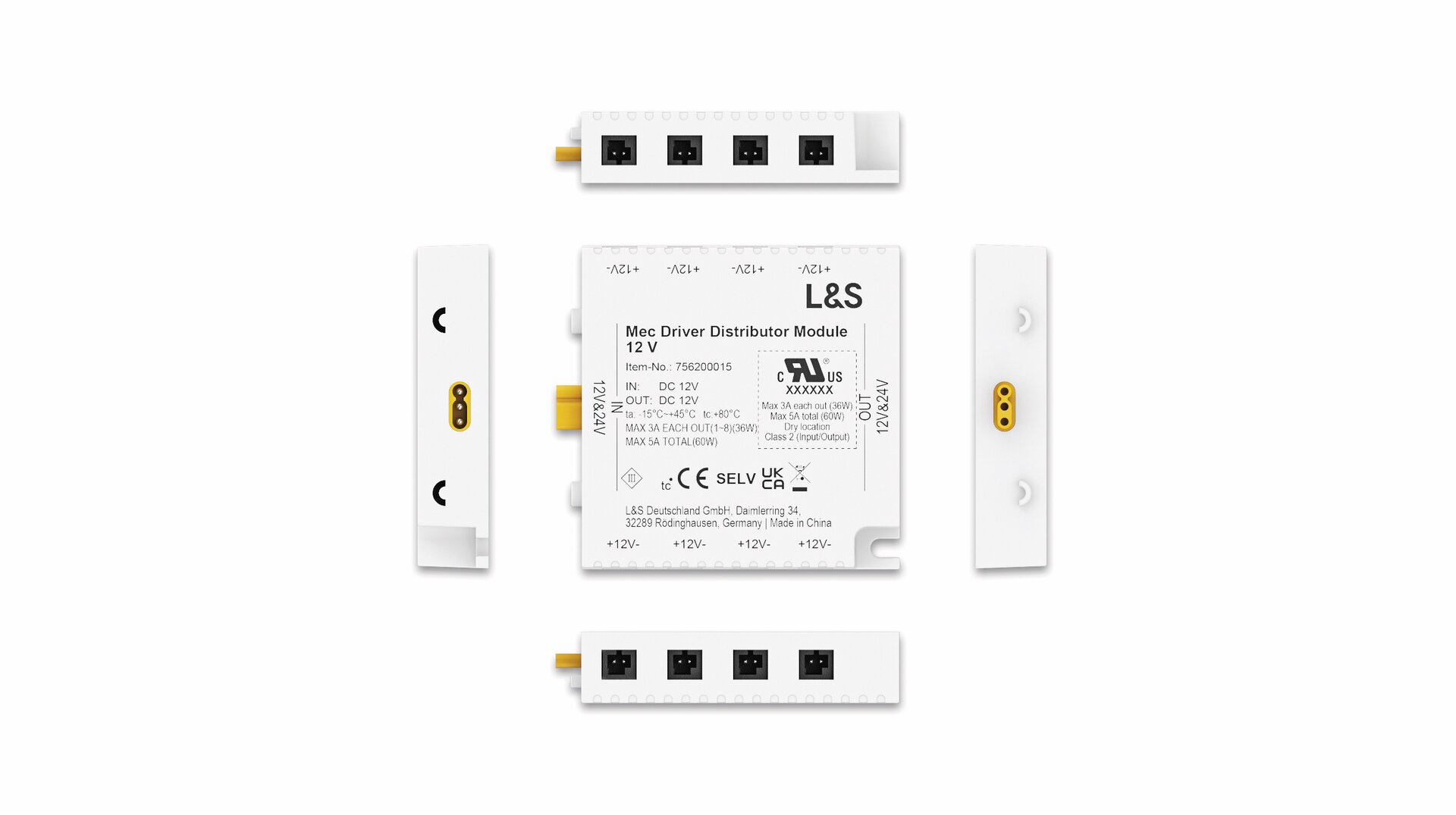 MEC Driver LED Verteilermodul, 12 V