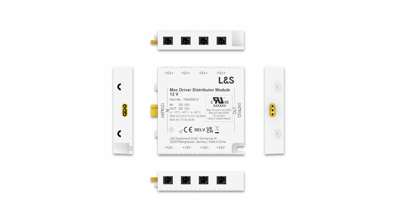 MEC Driver LED verdeelmodule, 12 V