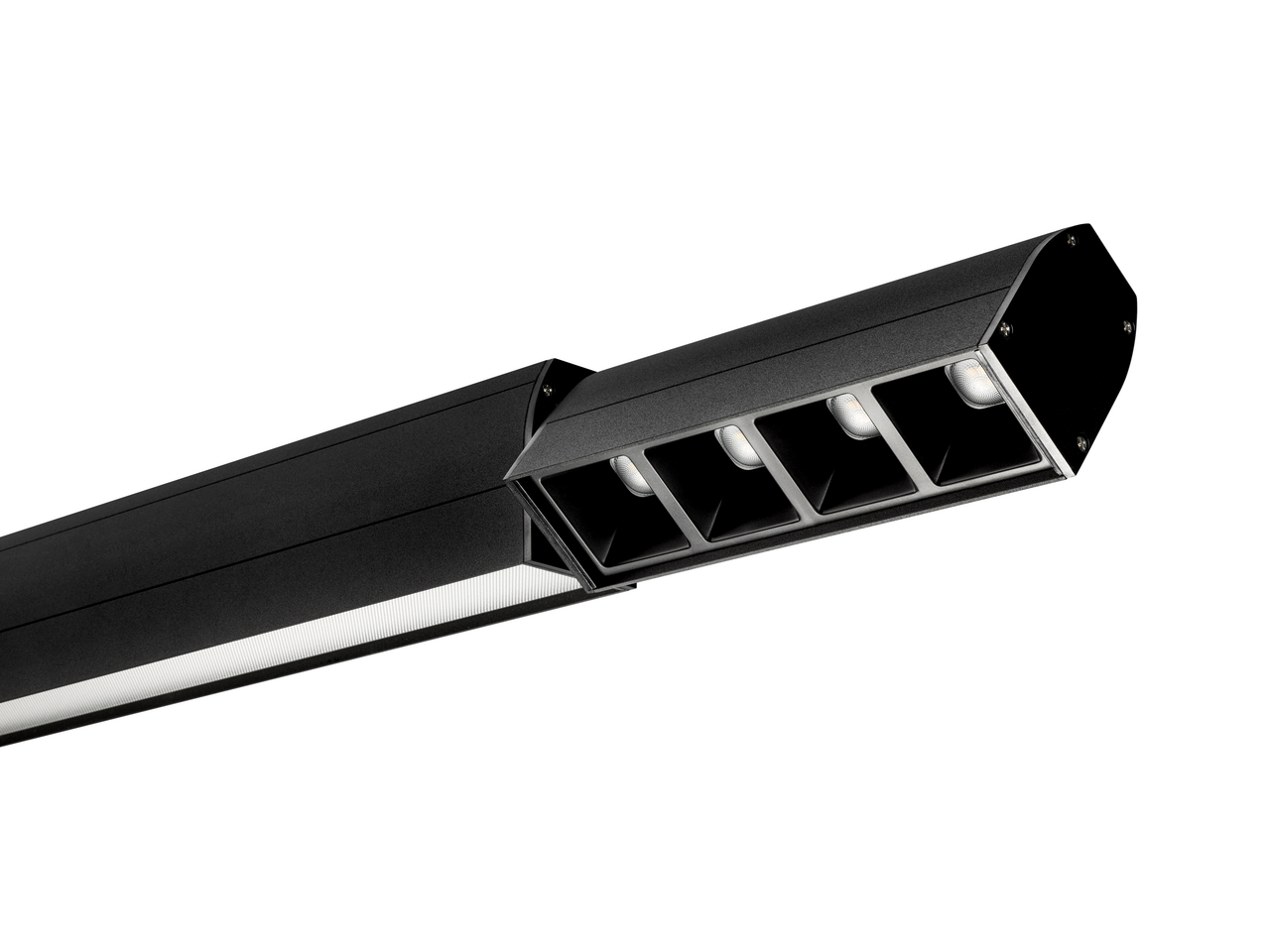 Svala LED, L 1560 mm, 40 W, black