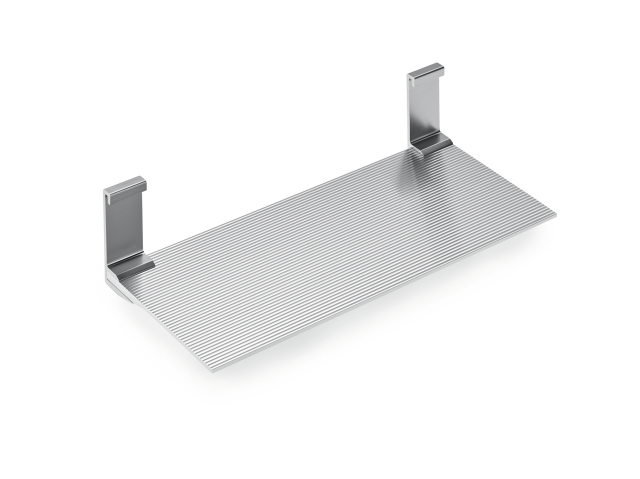 Alto Ablage schmal, edelstahlfarbig