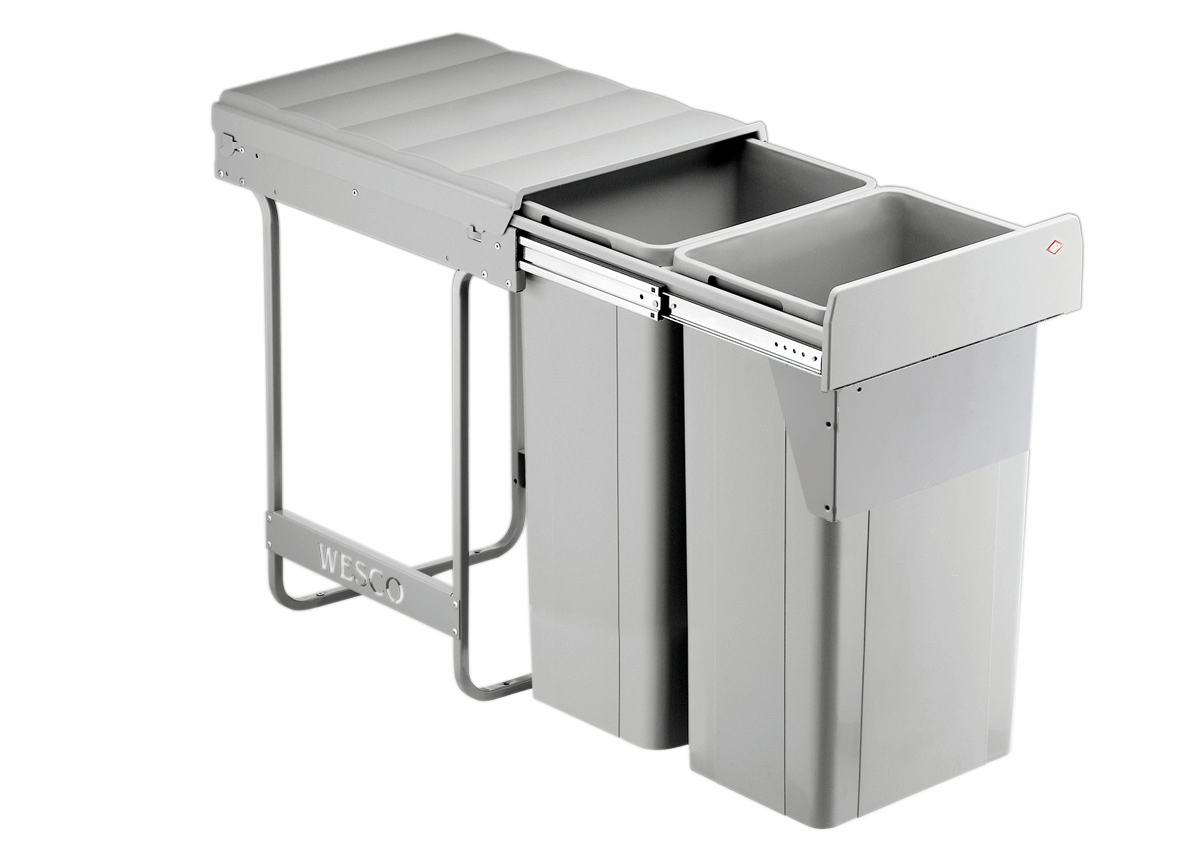 WESCO® Traditionline Double-Master® 585 S/400-2 mit Frontanb., alugrau