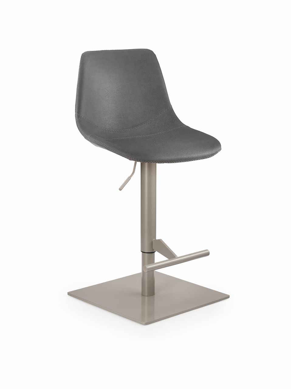Level KT, frame pearl grey metallic, angular, cover light grey
