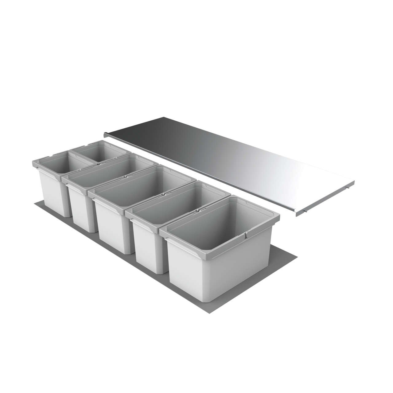 Cox® Box 235 S/1200-6, lichtgrijs