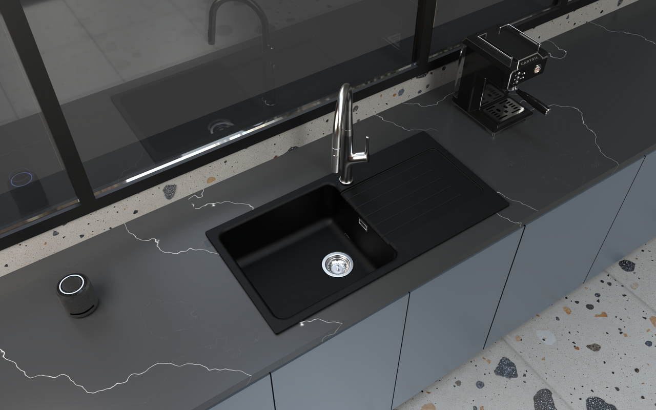 Serene 100 L, graniet nero assoluto