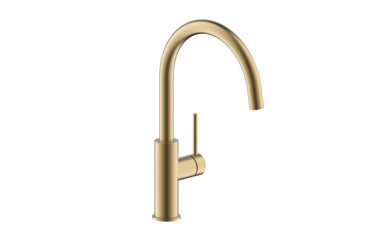 SERVIZIO Namor® 5, brushed-gold, mit Laminarstrahlregler, Hochdruck