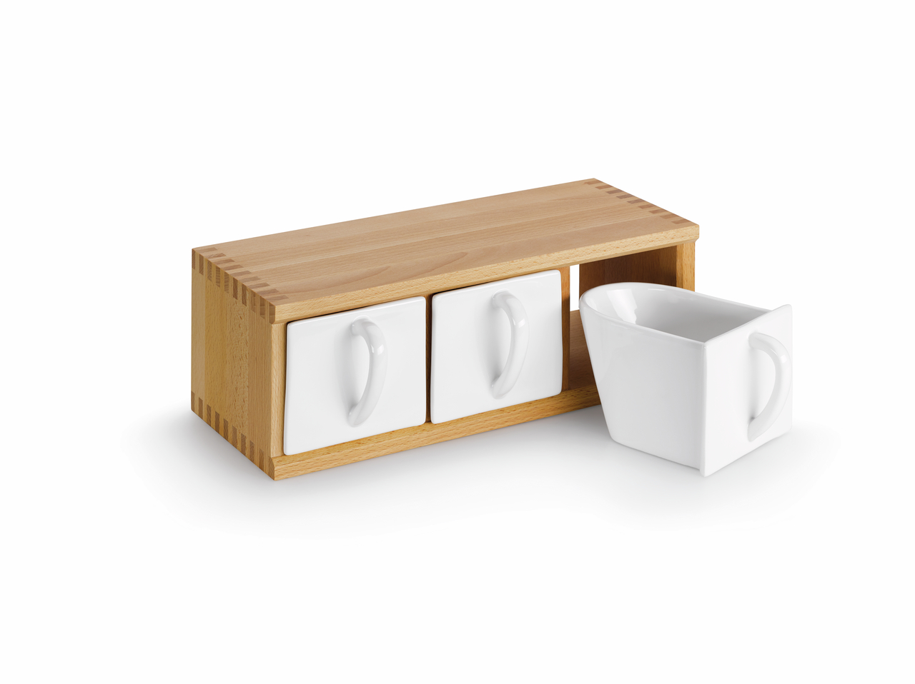  Drawer container box 3, beech