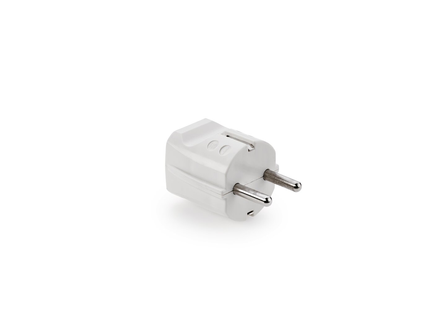  Schutzkontakt-Stecker, weiß