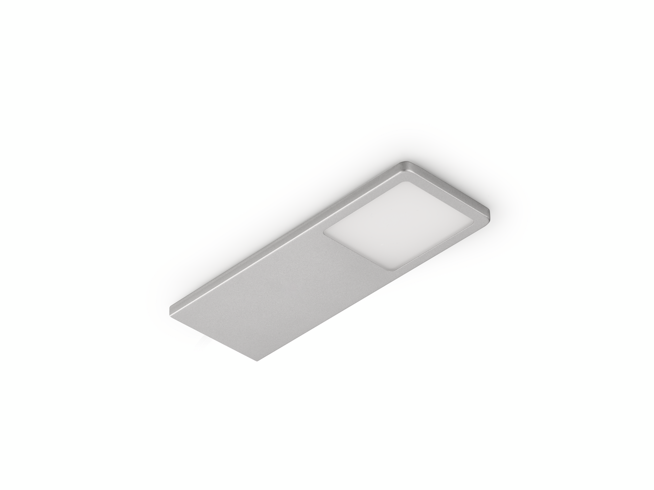 Neva colour change LED, single lamp without switch, aluminium coloured and black