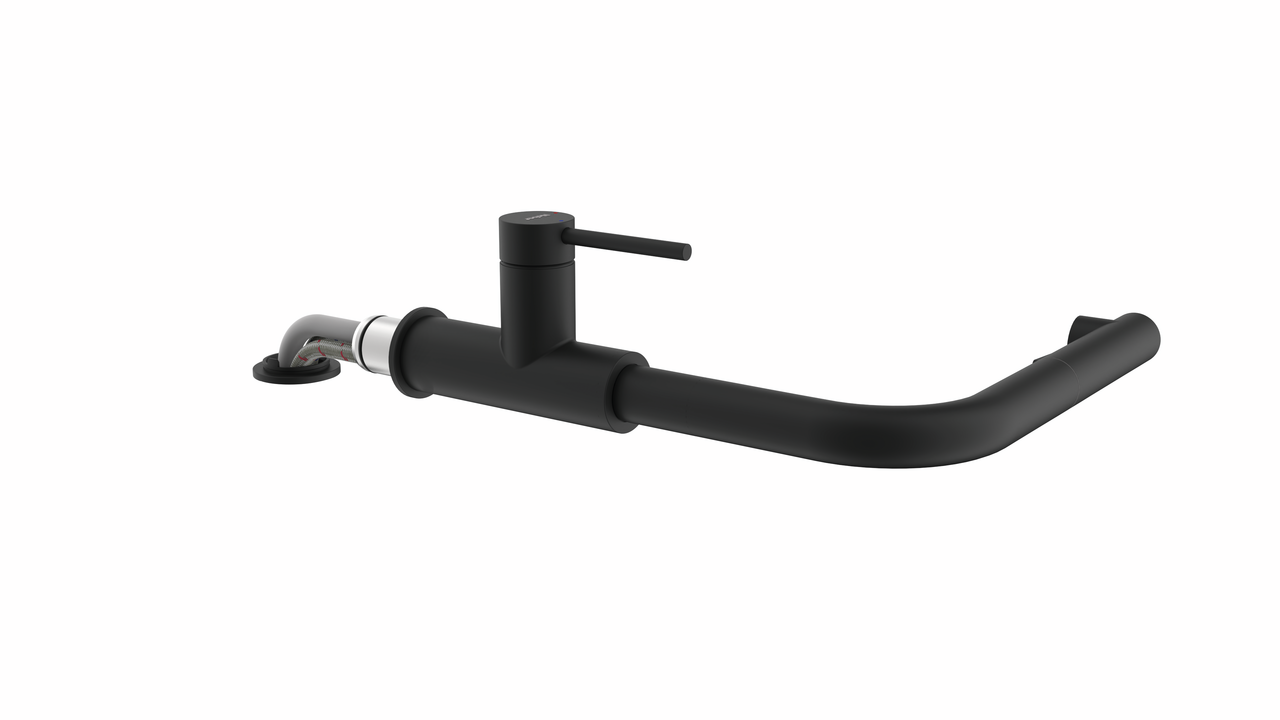 SERVIZIO Namor® 4 raamarmatuur, zwart mat, hoogdruk SERVIZIO Namor® 4 raamarmatuur, zwart mat, hoogdruk