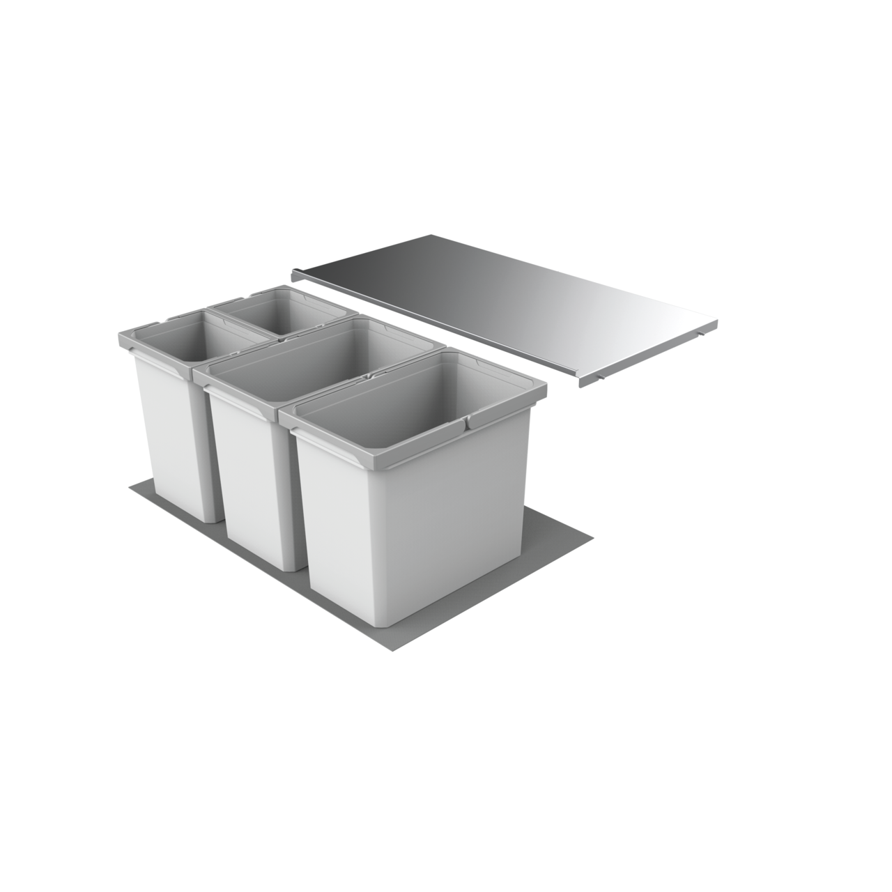 Cox® Box 350 S/800-4, ohne Biodeckel, hellgrau