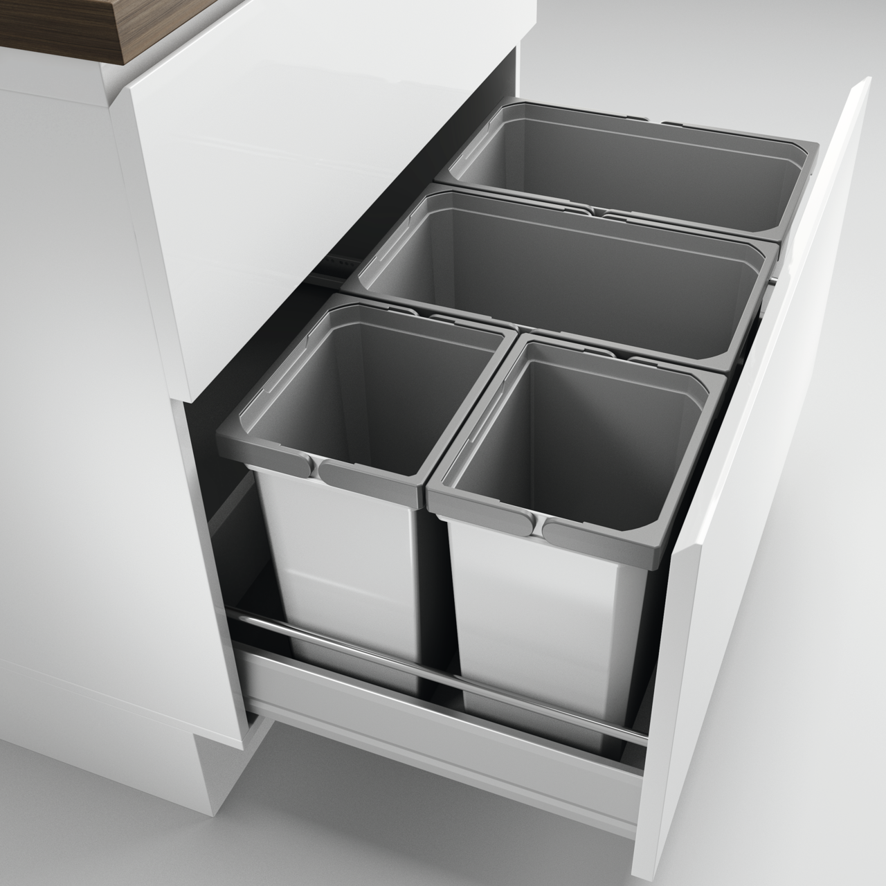 Cox® Box 350 S/800-4, ohne Biodeckel, hellgrau