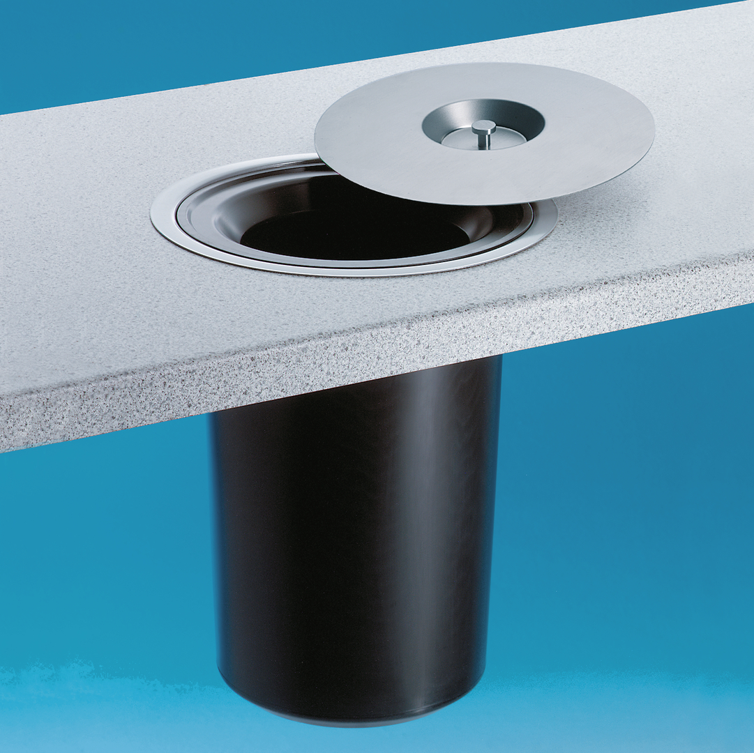 WESCO® Dassa 2, roestvrij staal met kunststofelement, afvalvolume 13 liter