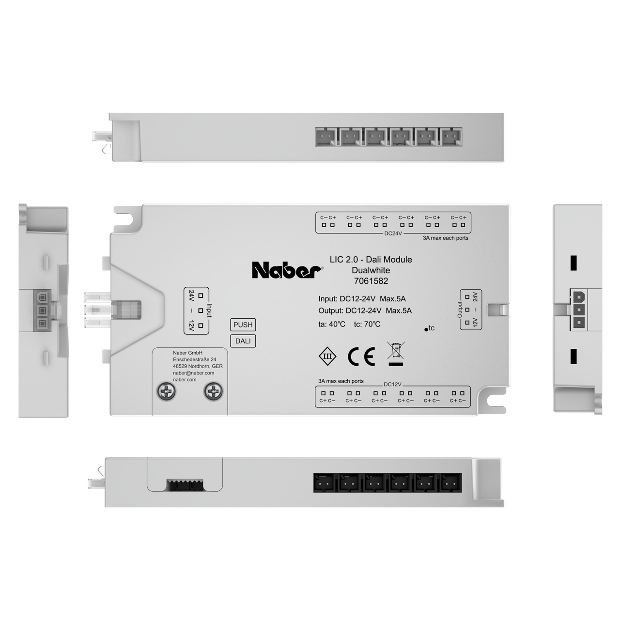 Module LED DALI avec pilote LIC 2.0, 12/24 V, Emotion LED