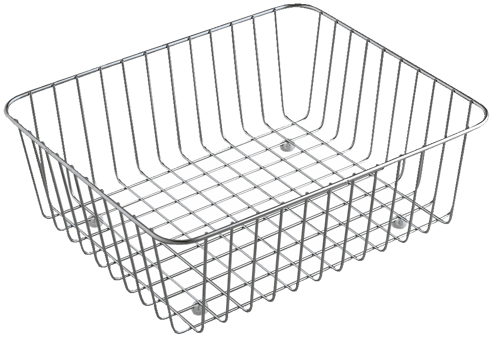  Wire basket, stainless steel