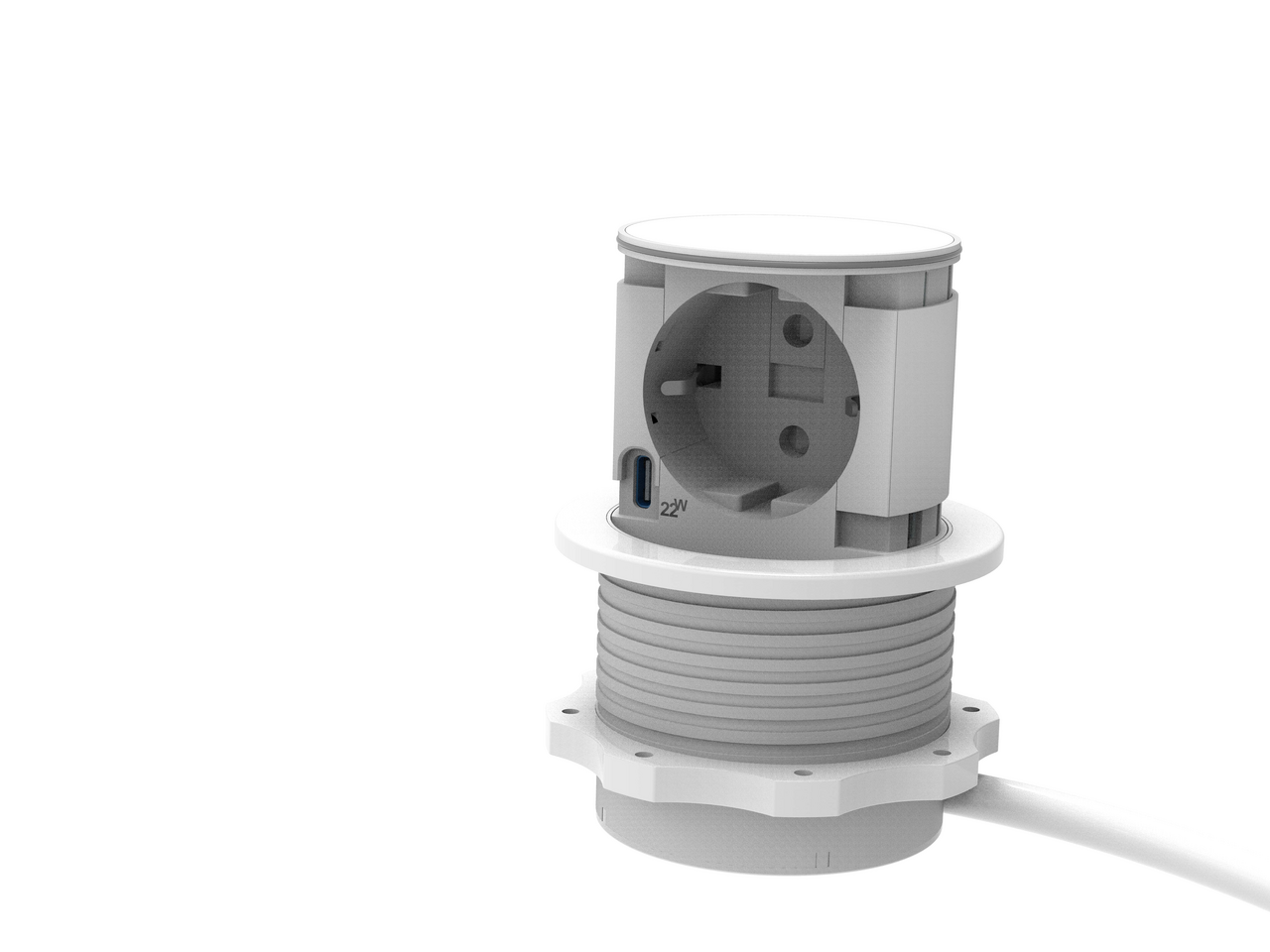 Piccolino UNO, paneel wit mat