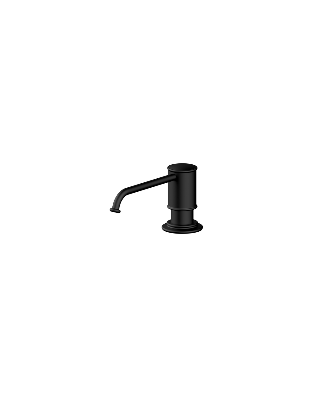 LINEA Detergent dispenser Beleza, black matt