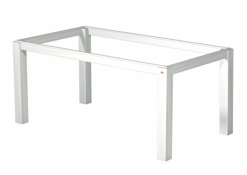 WESCO® Table frame 1/TG120, stainless steel-coloured brushed