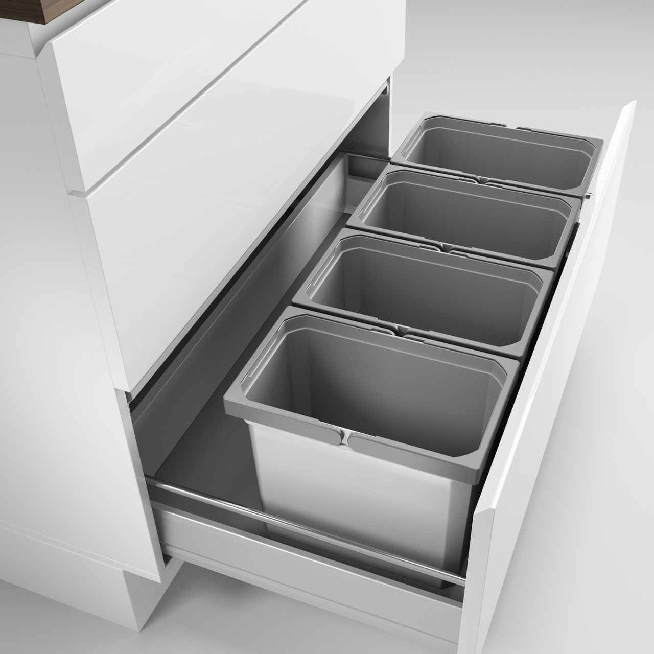 Cox® Box 275 K/900-4, zonder biologisch deksel, lichtgrijs