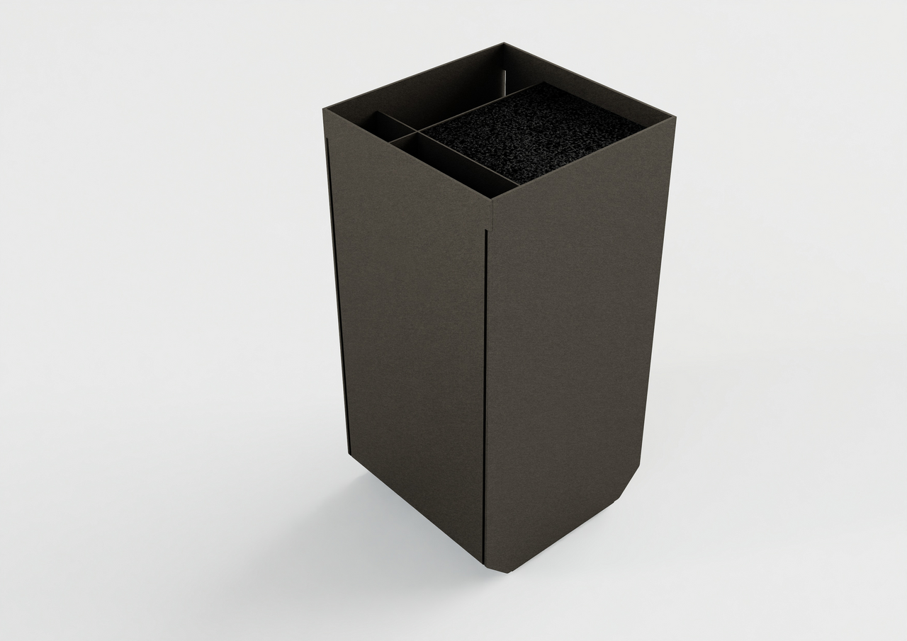 Knife block, 238 x 120 x 120 (H x W x D)