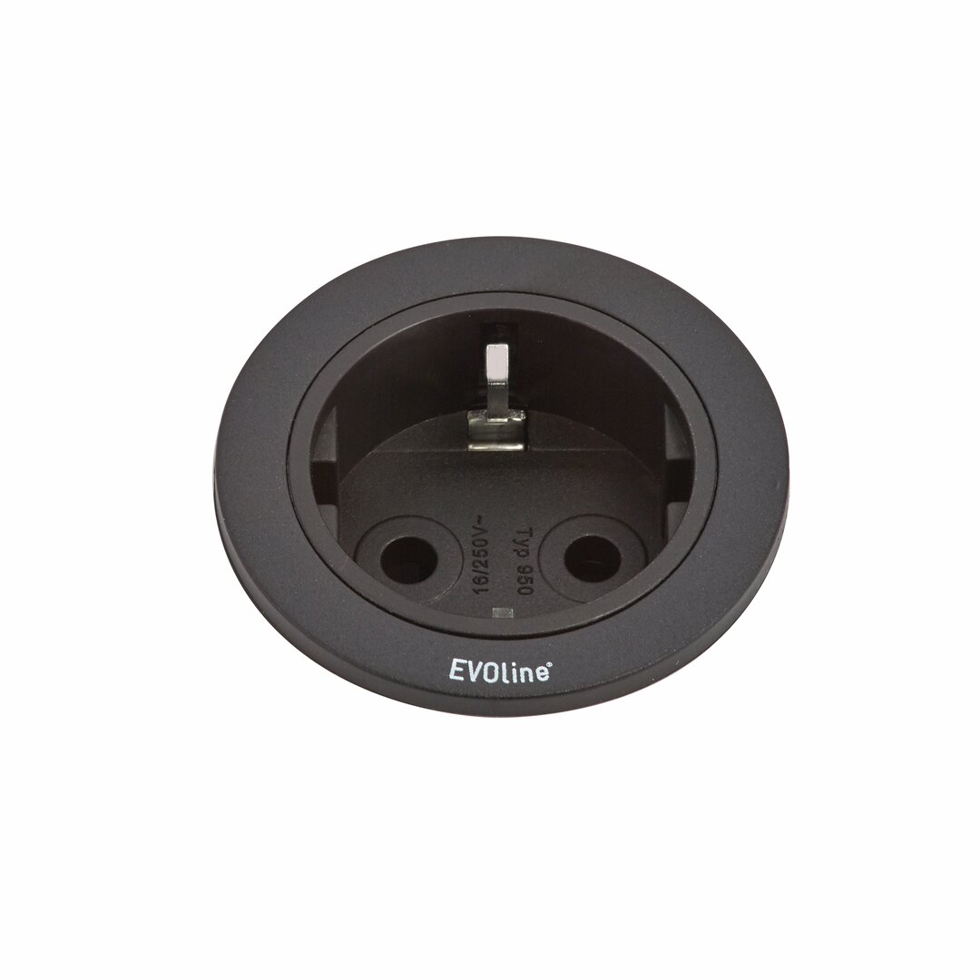Evoline® One single socket, ring black