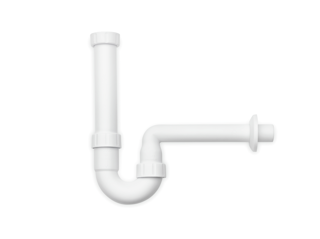  Siphon anti-odeur pour tuyaux salle de bain, blanc