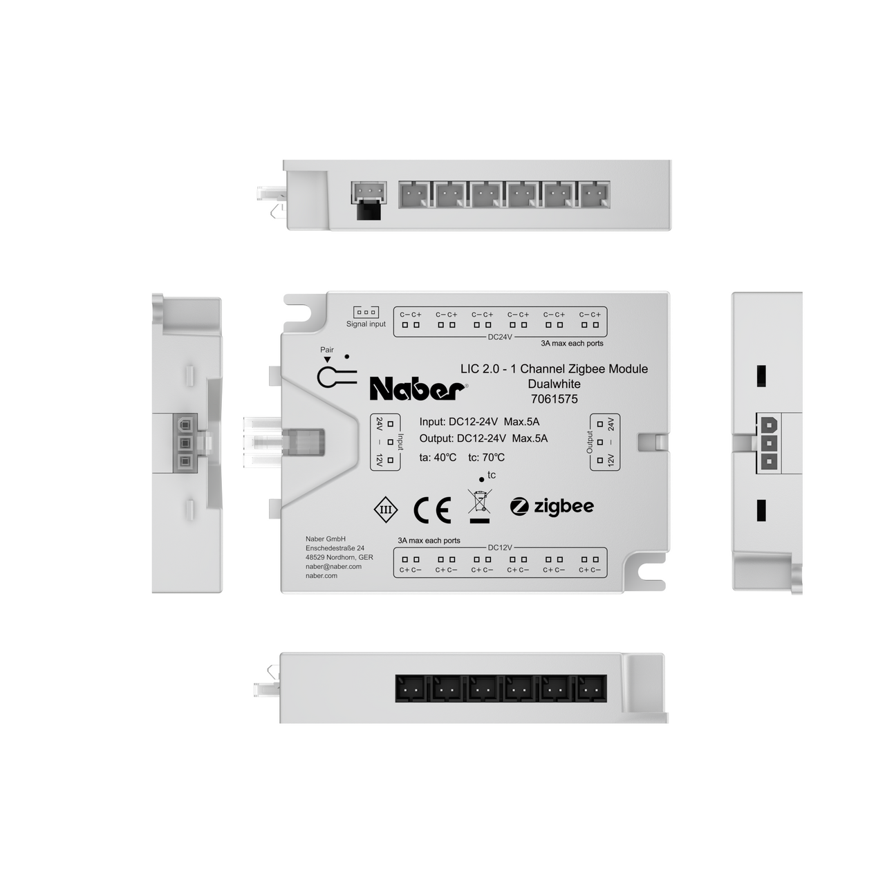 LIC 2.0 Driver LED 1-channel module radio/ZigBee, 12/24 V