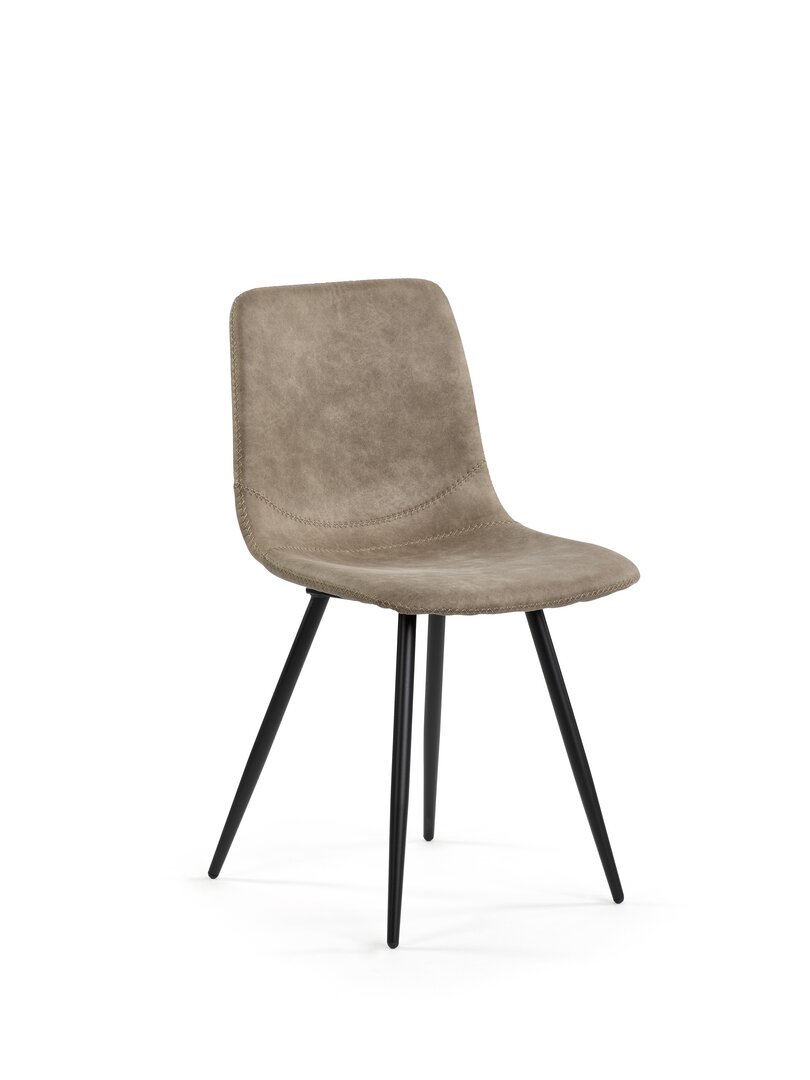 Lino 1KM, Gestell schwarz matt, Bezug dunkelkhaki