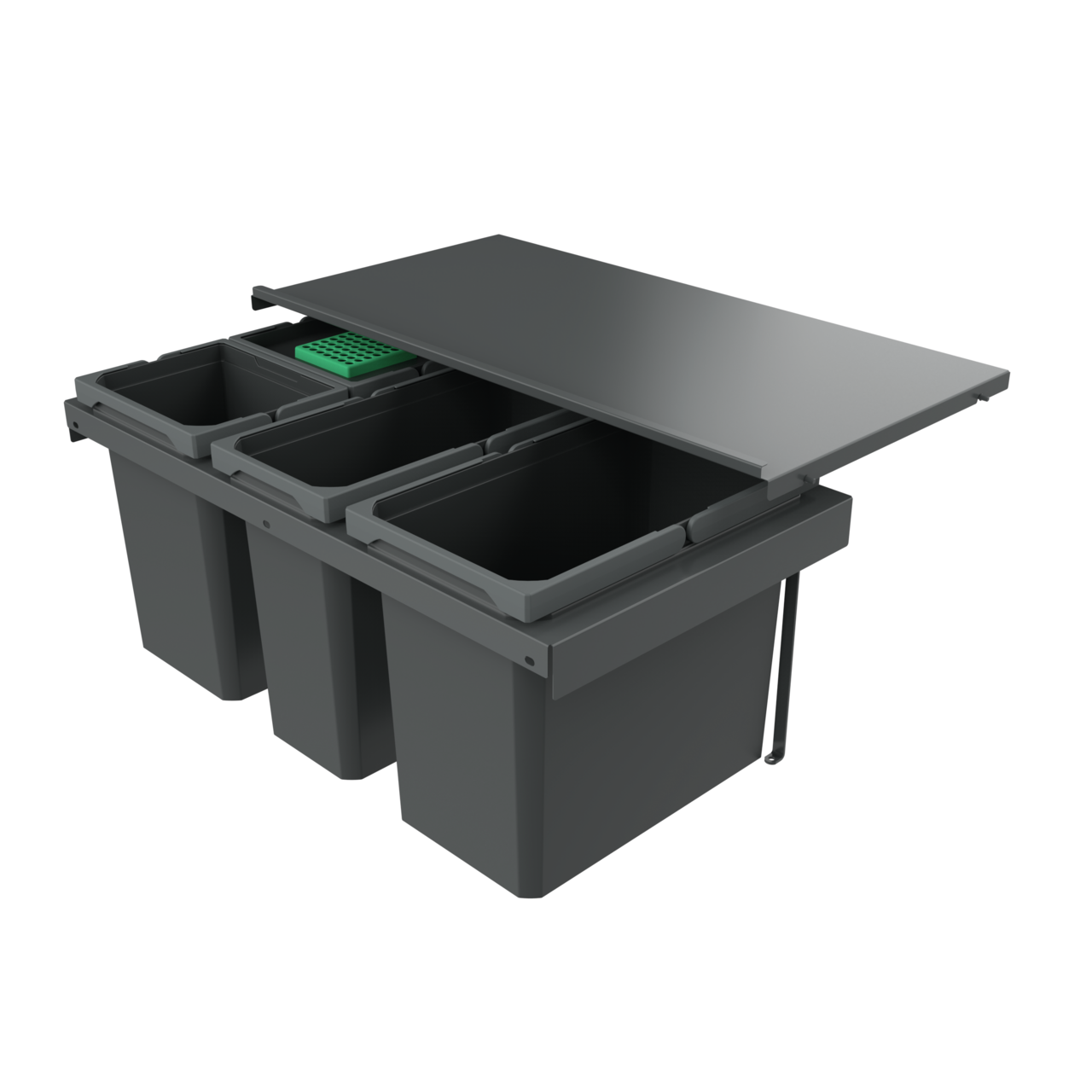 Cox Stand-UP® 350 S/800-4, mit Biodeckel, anthrazit, H 350 mm