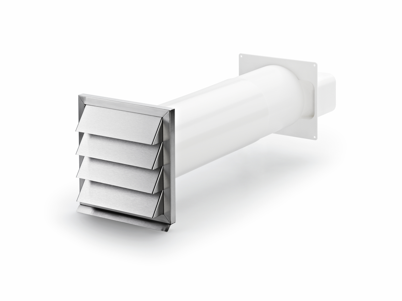  Klima-E flow 125 wall conduct, white, stainless steel