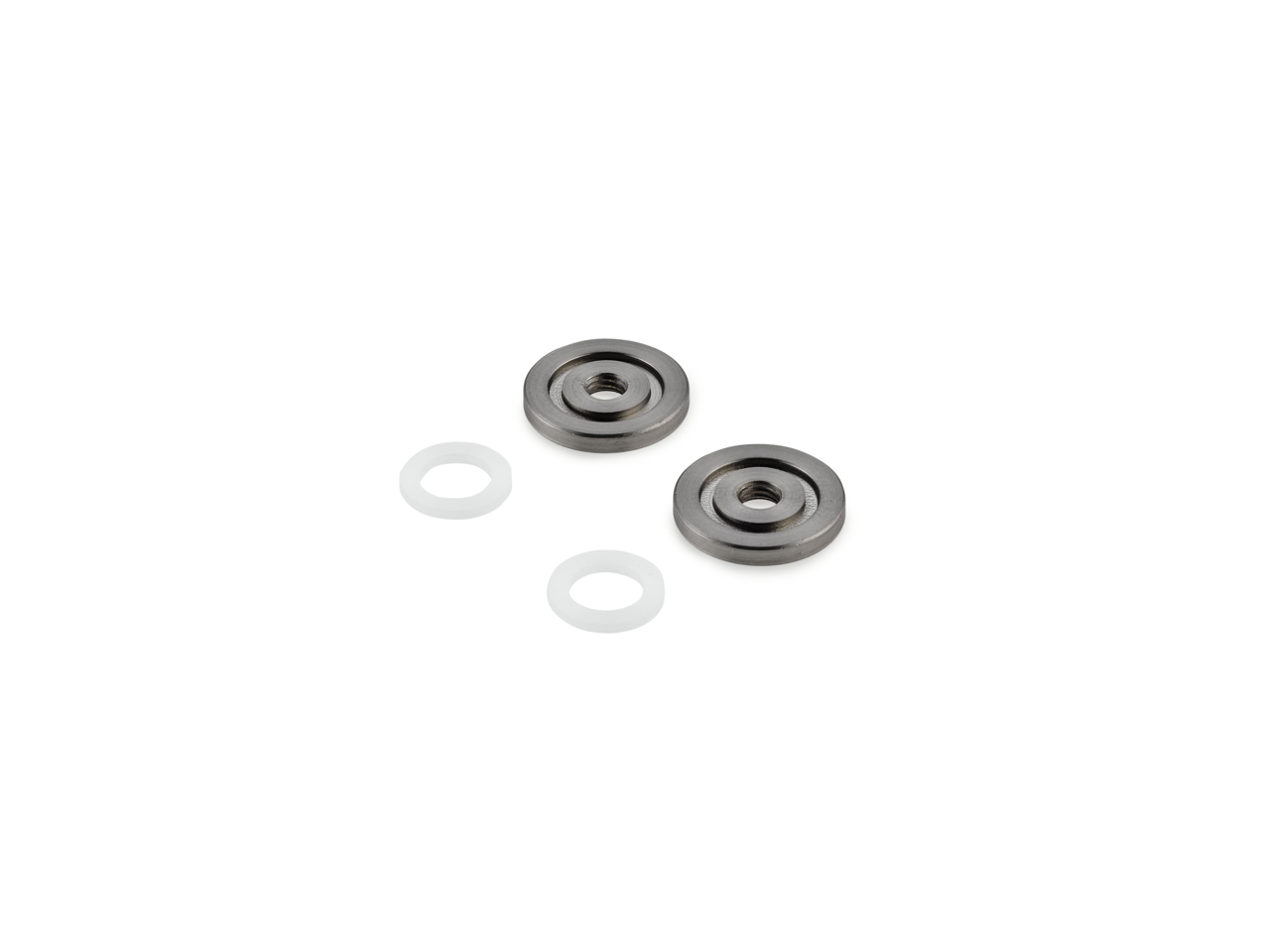 Varia lot de bagues intermédiaires, couleur acier inox  Varia lot de bagues intermédiaires, couleur acier inox