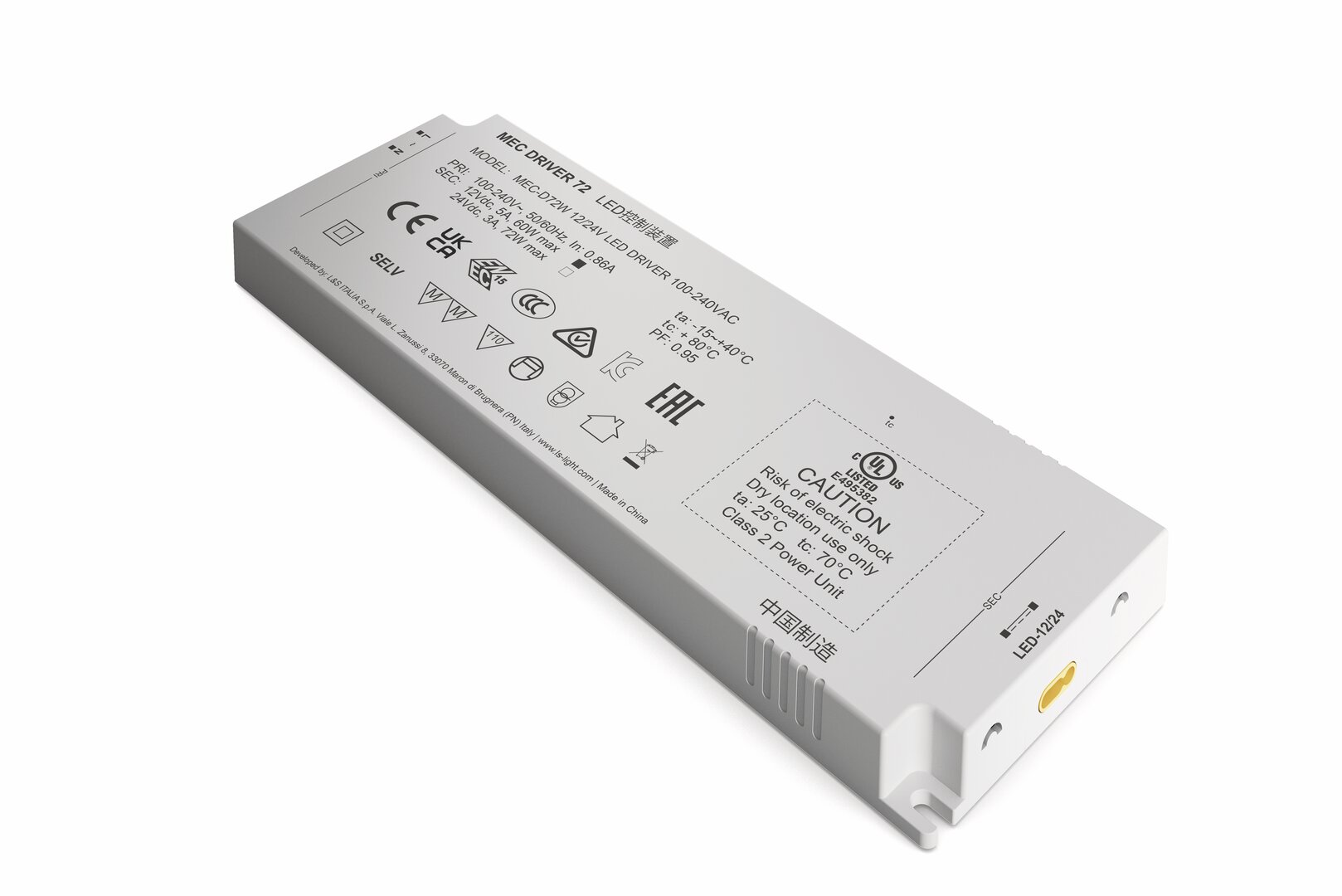 MEC Driver LED Konverter, 60/72 W, 12/24 V