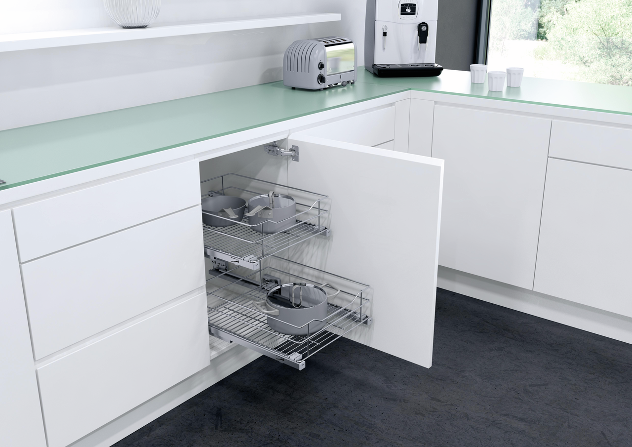 Innenauszug Classic, 600 mm Schrank, verchromt