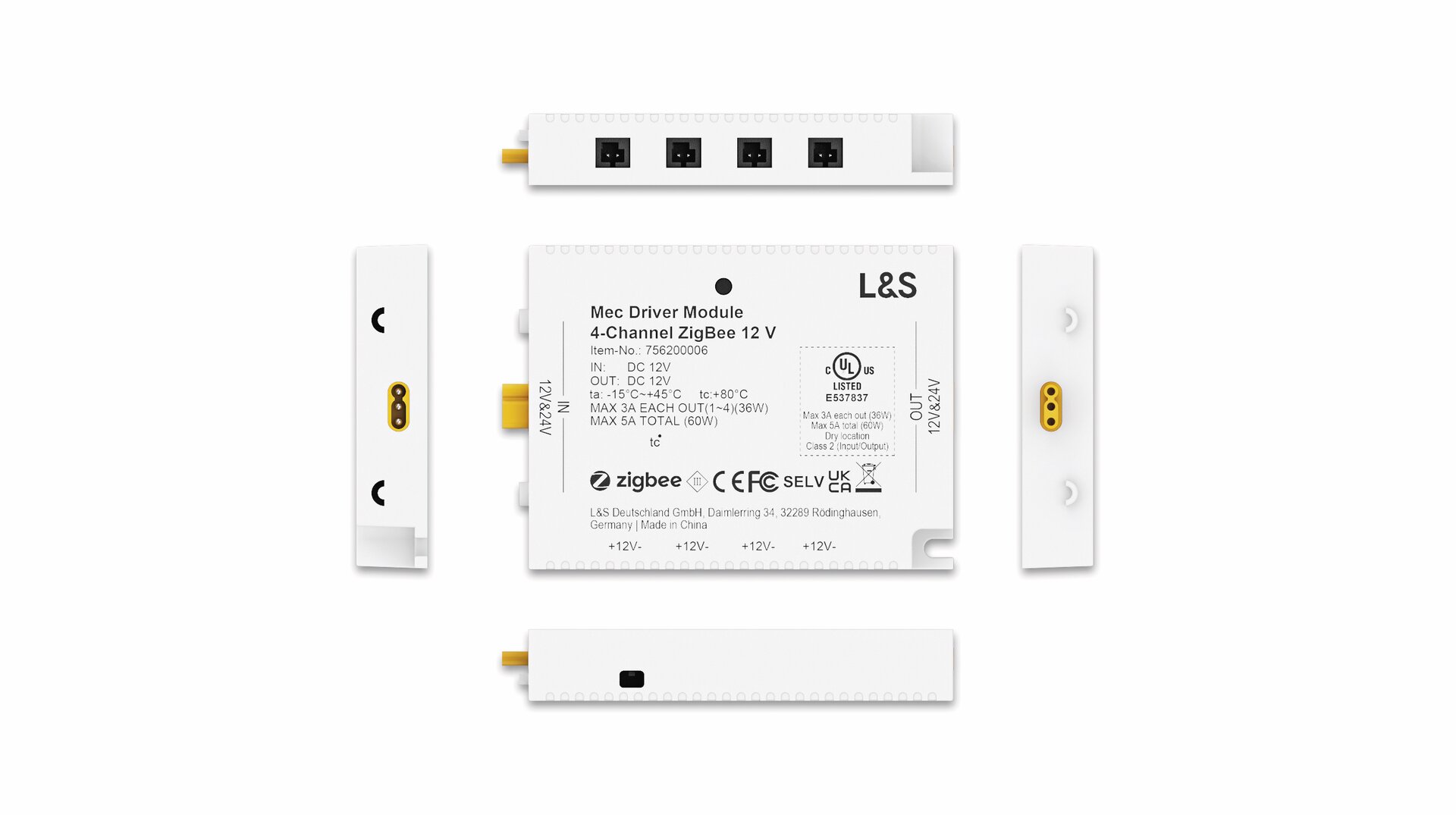 MEC Driver LED 4-Kanal Modul Funk/ZigBee, 12 V