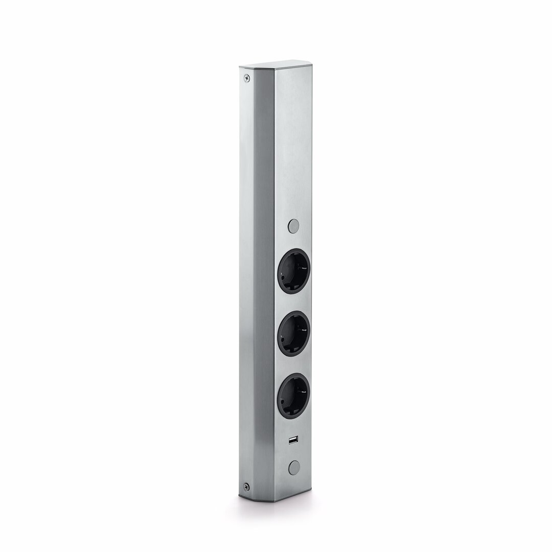  Mira Wand small USB A, Edelstahl