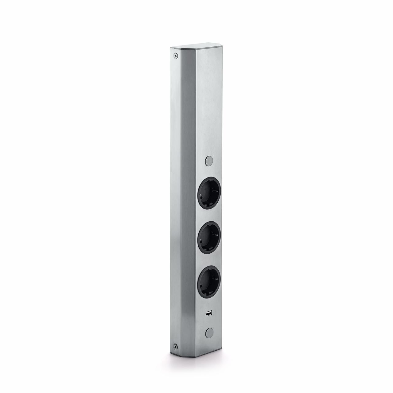 Mira mural small USB A, acier inox  Mira mural small USB A, acier inox
