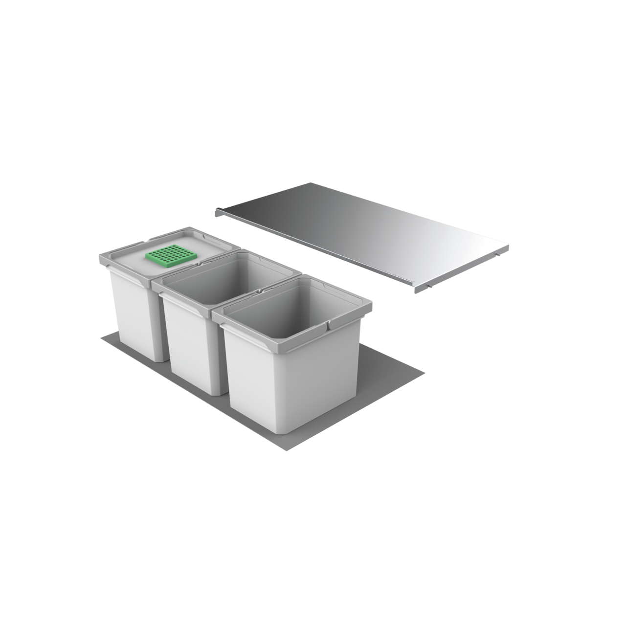 Cox® Box 275 K/800-3, with bio lid, light grey