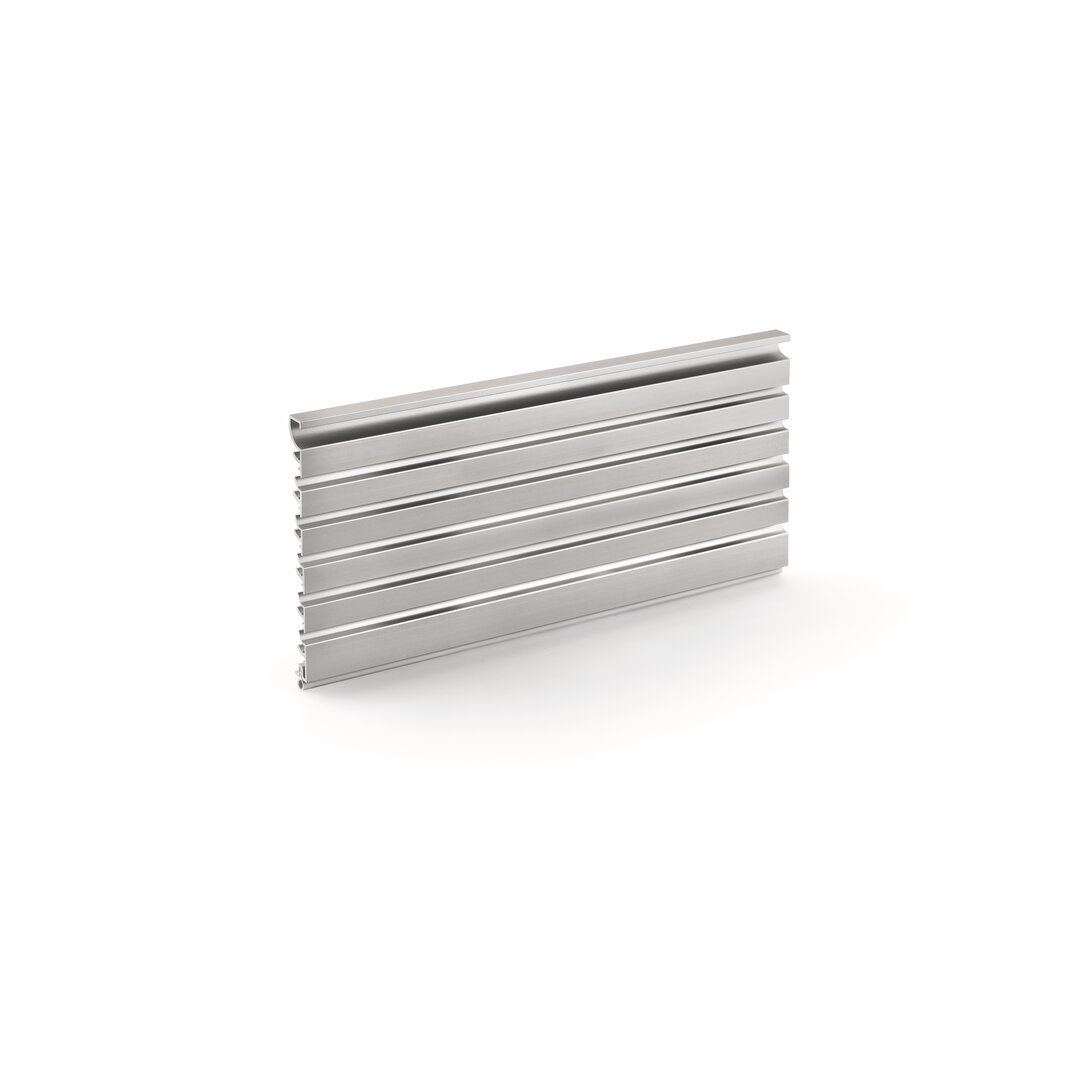 PRIME flow Presa Lüftungsgitter, H 100 mm, Lüftungsquerschnitt ca. 163,2 cm²/m, edelstahlfbg. eloxiert